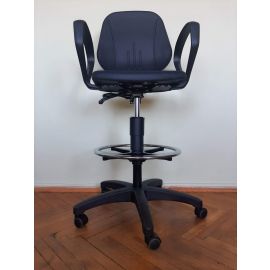 Стул производственный Unitec 9651 со стоп—роликами