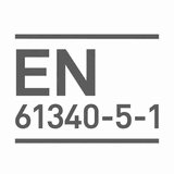 Соответствует стандарту EN 61340-5-1 по защите от электростатических явлений (ESD) EN 61340-5-1 standard mark